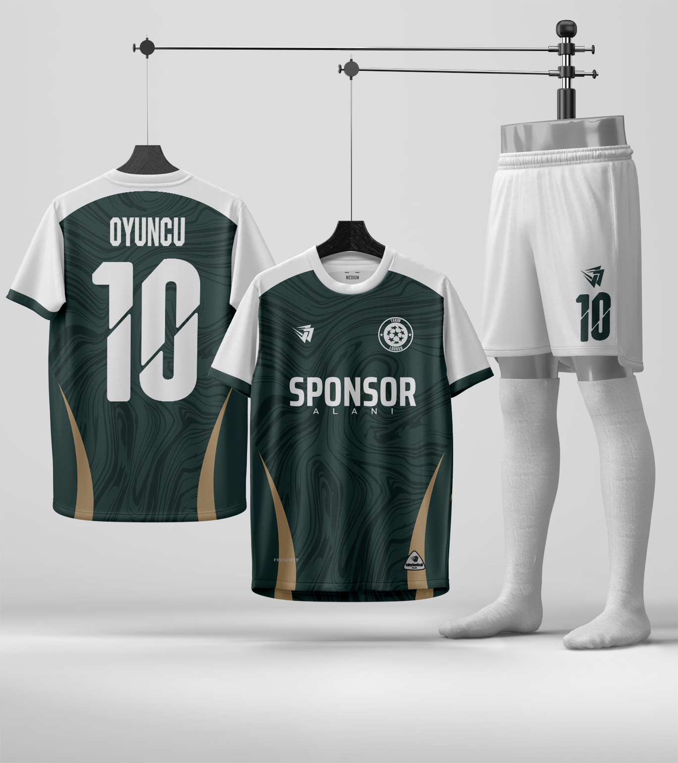 Arsenal Yeşil Gold Halısaha Forma Tasarla Arsenal Yeşil Gold Halısaha Forma Tasarla
